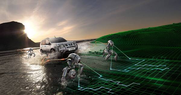 Photograph Carl Lyttle Xtrail Robot Splash on One Eyeland